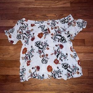 Knox Rose Floral Off The Shoulder Top